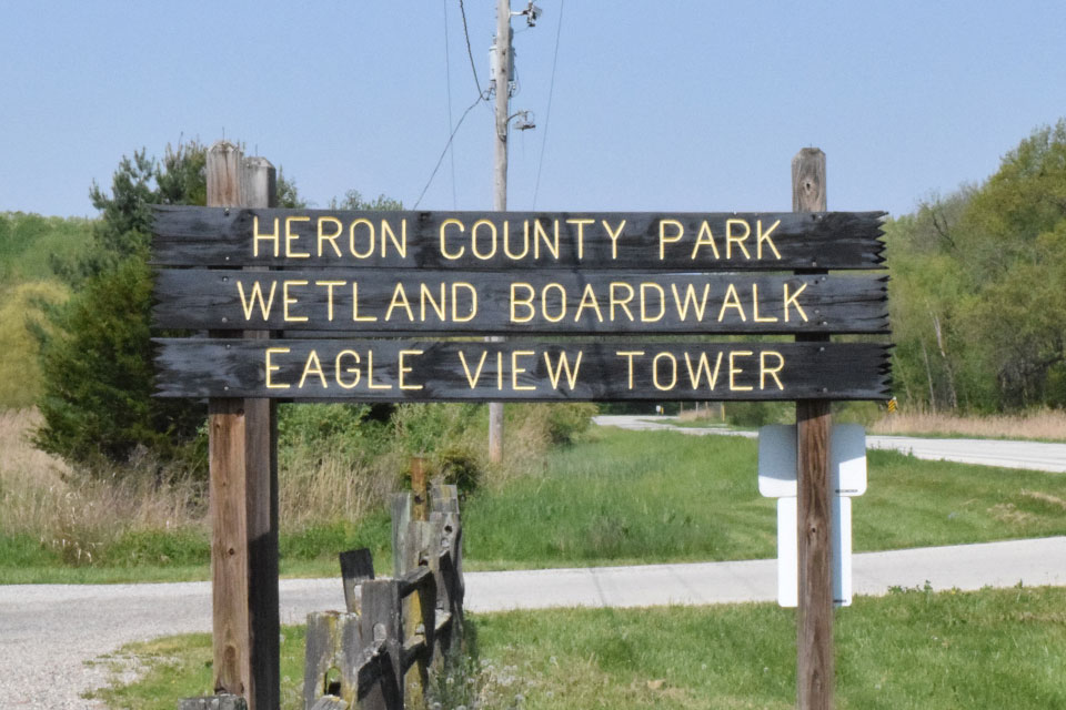 Heron County Park Sign